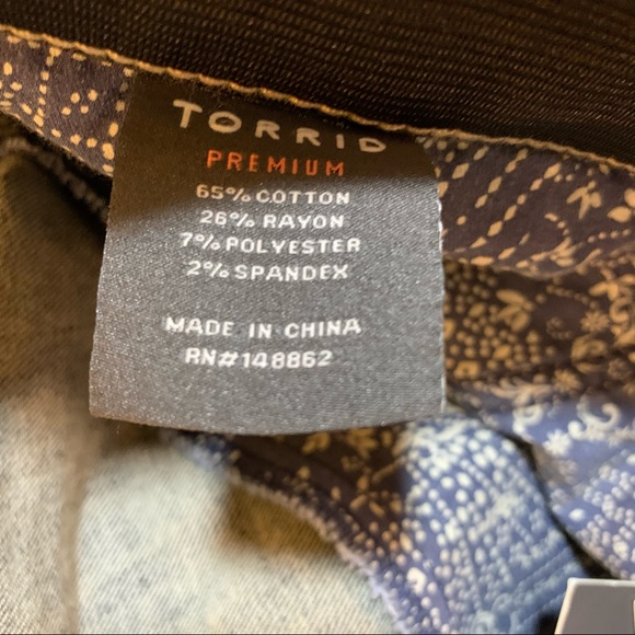 Torrid NWT Sky High Skinny Dark Stretch Jeans 28T - Picture 6 of 8